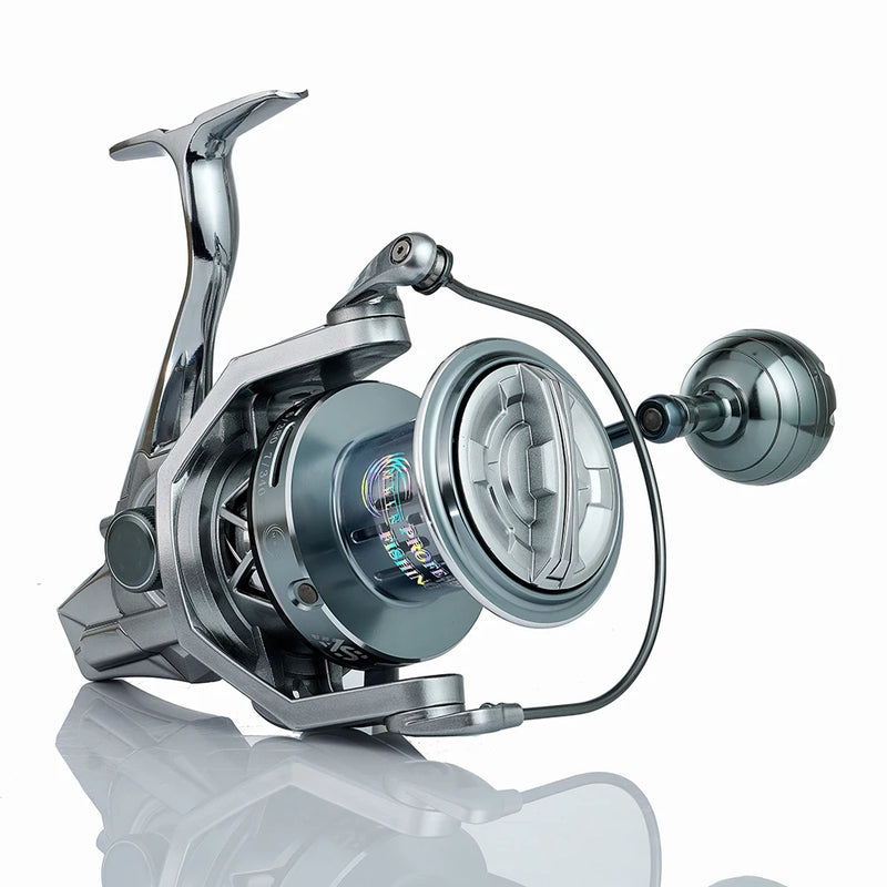 Marca MBLN, arrasto máximo de 35 kg/77 lb, 90% de metal completo, carretilha de pesca giratório grande, surfcasting de água salgada durável, resistente à corrosão