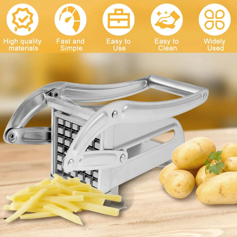1pc manual de aço inoxidável cortador batata batatas fritas slicer batatas fritas fabricante carne chopper dicer máquina corte ferramentas