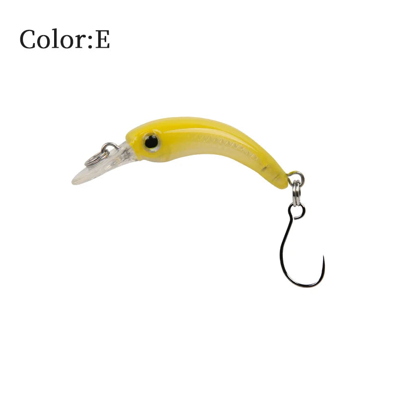 LETOYO flutuante truta isca de pesca 40mm 1.2g micro artificial 4cm minnow isca dura mini iscas jerkbait para a área da truta baixo poleiro