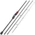 Sougayilang-Casting Spinning Fishing Rod, Ultraleve Carbon Fiber Rod, Pole 4 Seção com EVA Handle, Isca Peso 0.8-5g, 2.1m