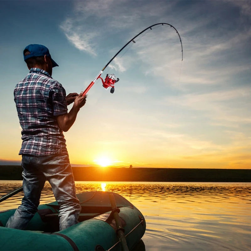 1 conjunto telescópico mini portátil bolso caneta fundição vara de pesca carretel carbono liga alumínio fiação ultraleve alimentador pólo peixe