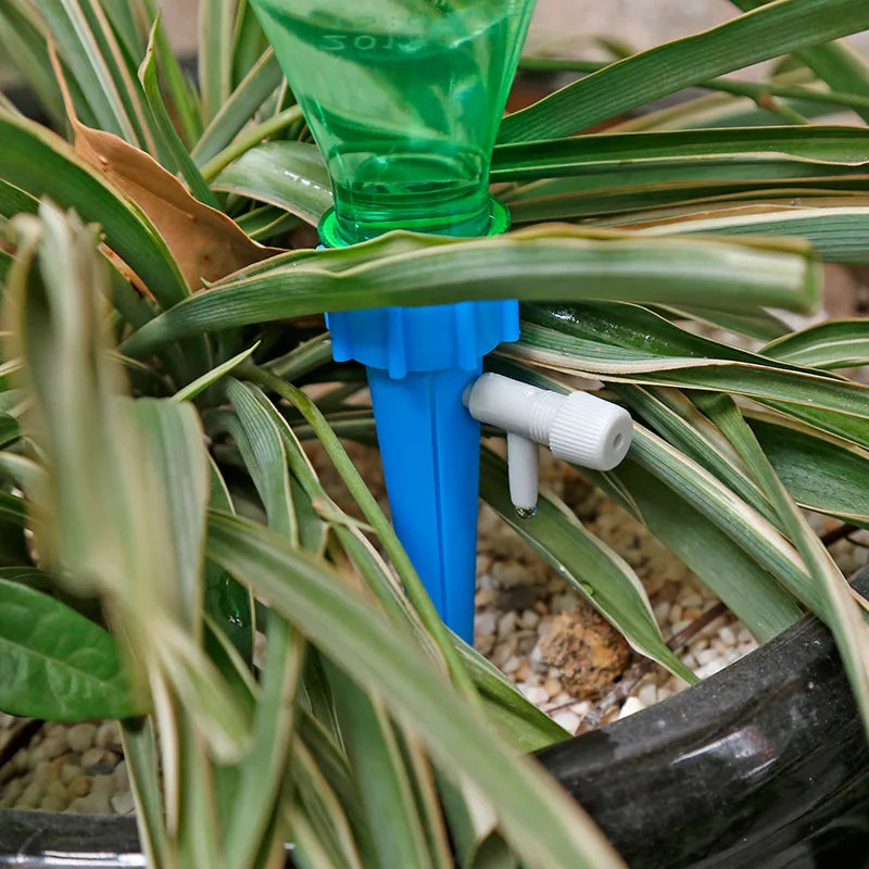 12 pces/6 pces kits de rega automática watersers irrigação por gotejamento dispositivo de rega de plantas internas gadgets de jardim criativo