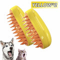 Escova vapor para cães e gatos, pulverizador elétrico para massagem, ferramenta de limpeza de animais de estimação, 3 em 1, sprays elétricos, pentes de massagem