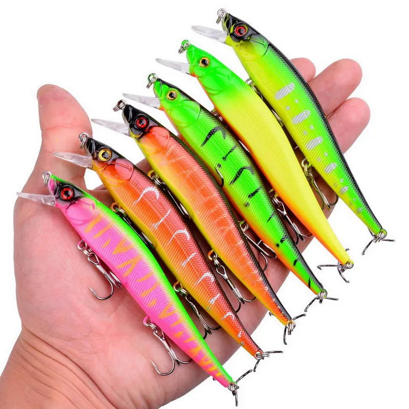 3 pçs/caixa japão afundando lento minnow iscas de pesca 12cm 14g jerkbait baixo pique carkbait wobblers swimbait isca profissional
