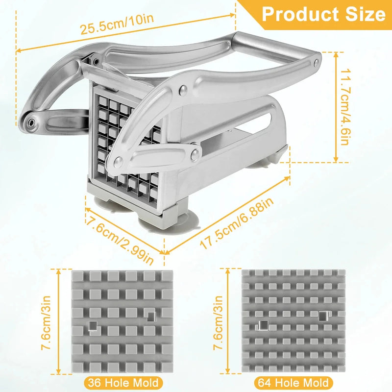 1pc manual de aço inoxidável cortador batata batatas fritas slicer batatas fritas fabricante carne chopper dicer máquina corte ferramentas