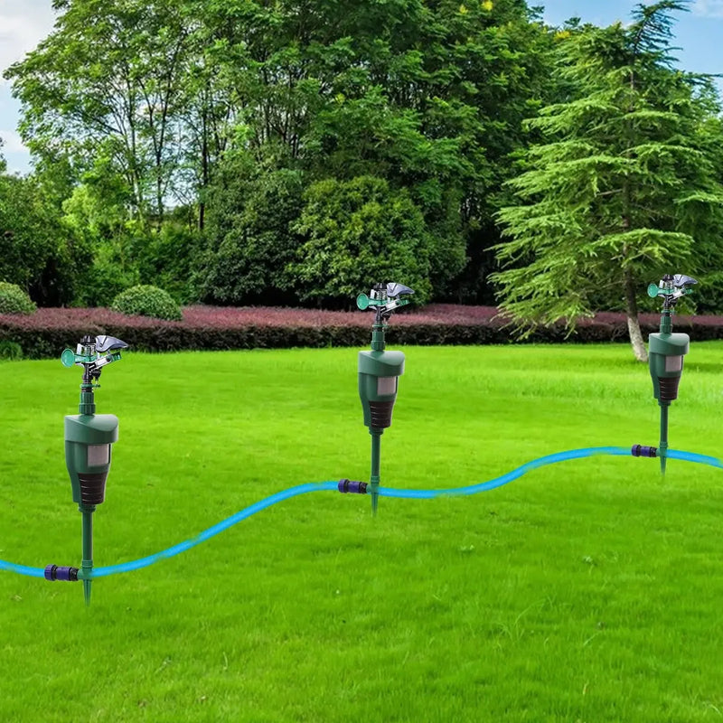 Sprinkler movimento Deterrent Jardim Controle De Pragas Jet Spray Aves Repelente Condução Pequenos Animais Repelente Usado