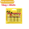 Papel pegajoso descartável não tóxico, Fly Killer, Bug Trap, Pest Sticky, Glue Paper, Insect Catcher, 4-40Rolls