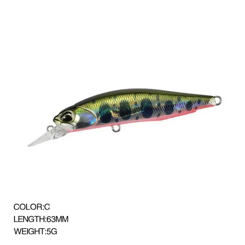 5g 8.4g Isca De Pesca Minnow Wobbler Isca Rozante Suspensão Jerkbait Swimbait Isca Dura Artificial Culter Alburnus Isca