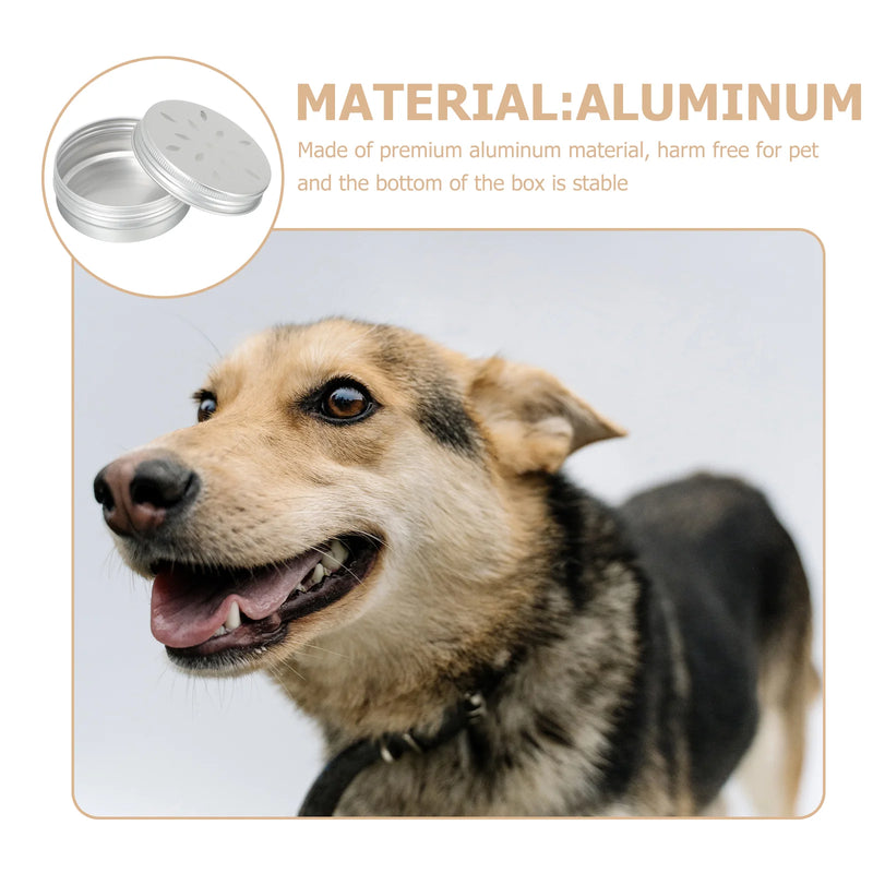 Kit de treinamento de perfume para cães, 10 peças, suporte de caixa de odor, comida, filhote de cachorro, ferramentas, latas de metal com tampas