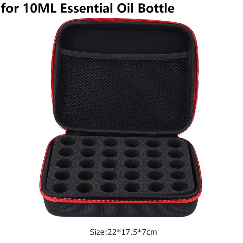 Sacos Coletadores de Óleo Essencial, Bolsa de Armazenamento Portátil, Frasco de Perfume, Maleta de Viagem, 60 Garrafas, 30 Garrafas, 15 ml, 10ml