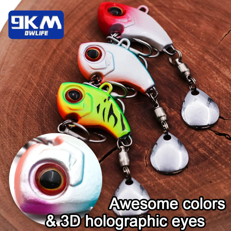 Iscas de pesca vib crankbait iscas 9 ~ 16g colheres de pesca iscas spinner lâmina afundando iscas baixo pesca jigs isca de pesca enfrentar