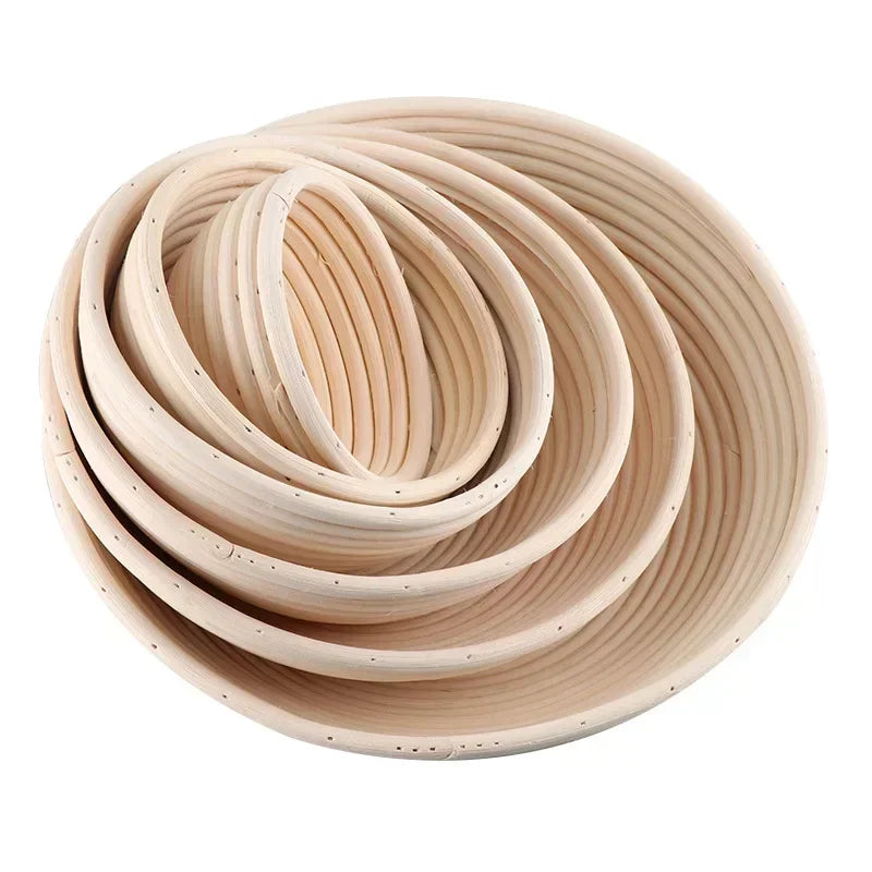 Cesta de impermeabilização de pão de vime, cesta de pão oval, fermentação de massa de vime, banneton de massa fermentada