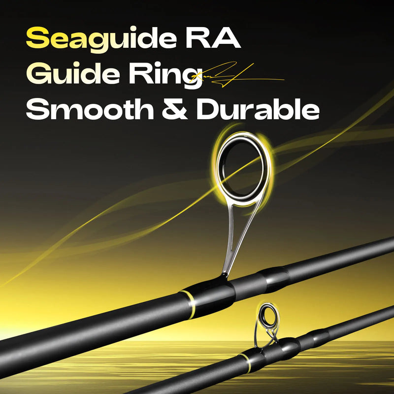 HANDING 30 + 24T Vara de pesca 40-43cm Vara de pesca de viagem 5-6 seções Seaguide Guia Anel Portátil e Vara protetora para viagem