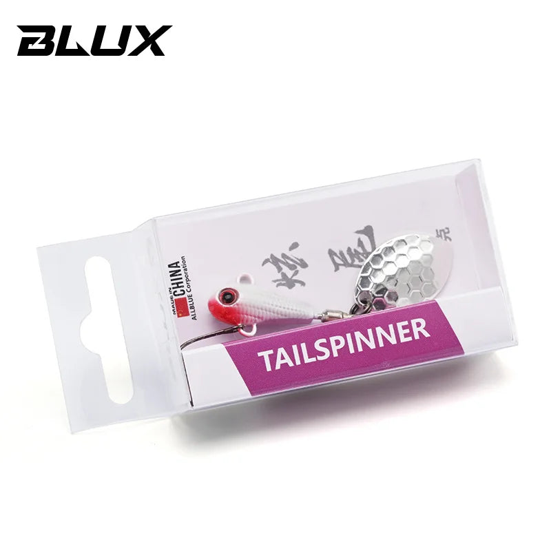 BLUX SPINTAIL Isca de pesca 4.5g 7g 11g Mag Tail Spinner Shad Metal Vib Casting Shore Jig Bait Lâmina de cobre Colher Baixo de água doce