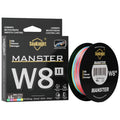 Seaknight marca w8 ii série linhas de pesca 8 tece 500m 300m 150m atualização forte trançado linha pe para pesca em água do mar 15-100lbs