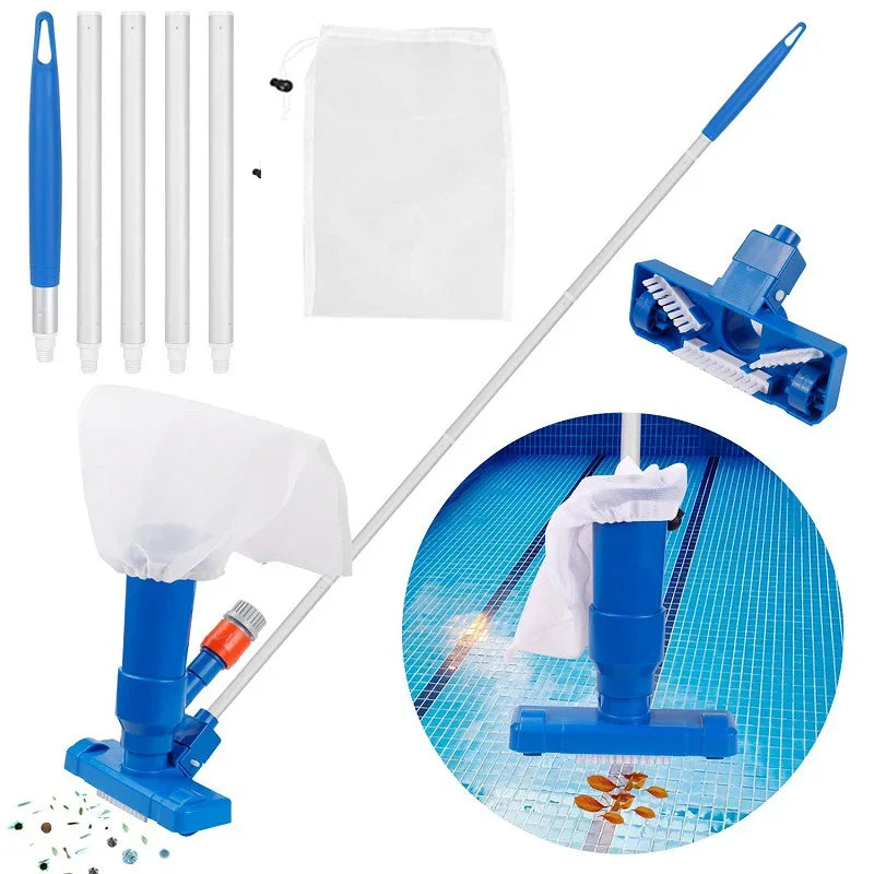 Piscina ferramenta de limpeza a vácuo lagoa jato aspirador subaquático cabeça da escova piscina limpeza net acessórios da piscina ue/eua plug