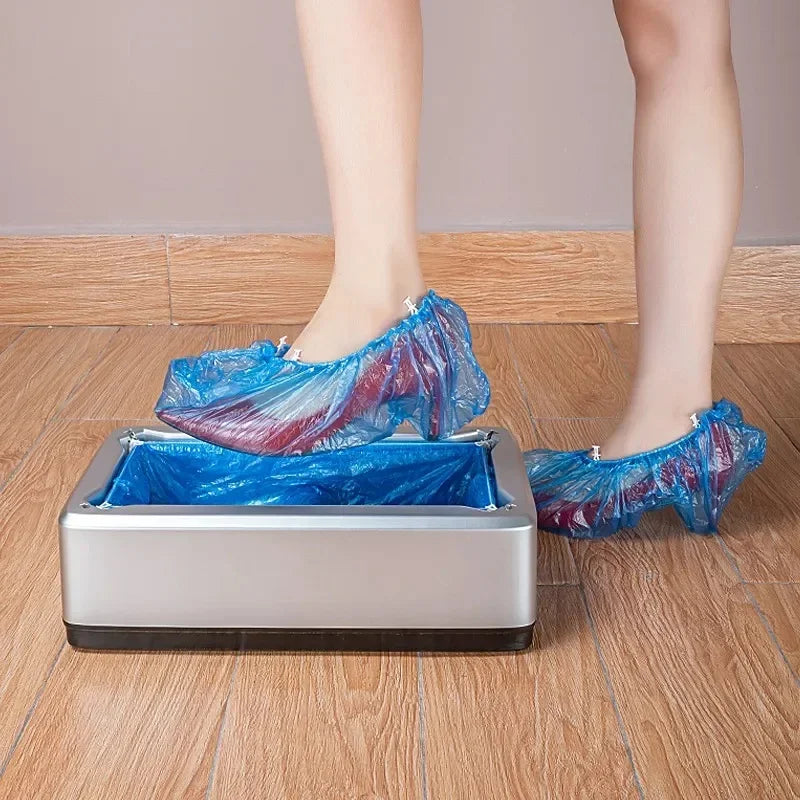 Máquina automática de cobertura de sapato, à prova d'água, descartável, dispensador de sapatos, portátil, mãos livres, para casa, escritório