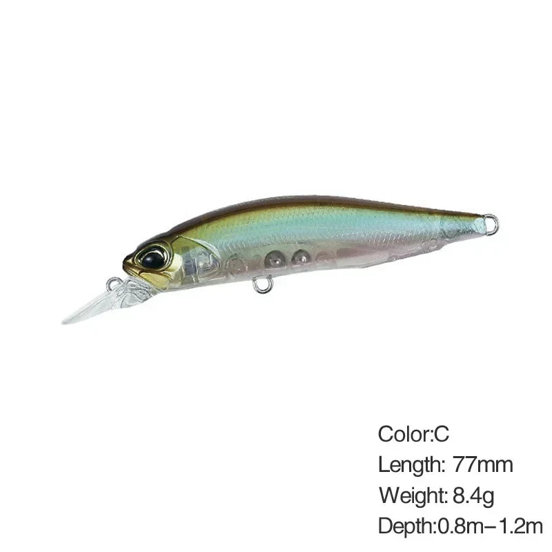5g 8.4g Isca De Pesca Minnow Wobbler Isca Rozante Suspensão Jerkbait Swimbait Isca Dura Artificial Culter Alburnus Isca
