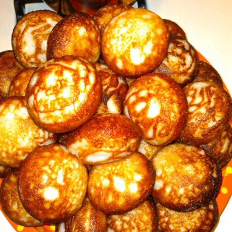 Panela de omelete de ferro fundido com 7 buracos, panela antiaderente para café da manhã, ovo, molde de bolo, panelas de cozinha