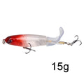 1 pçs 10cm/14cm topwater isca de pesca whopper popper isca artificial duro plopper macio rotação cauda equipamento de pesca isca de pesca