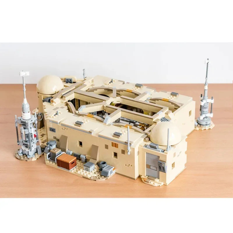 Miniso mos eisley cantina compatível com 75290 blocos de construção tijolos brinquedos educativos aniversário presentes natal