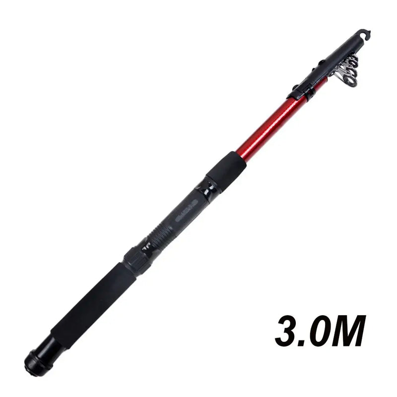 1.5-3.0m ferramentas de equipamento de pesca ao ar livre fibra de vidro vara de pesca telescópica pólo