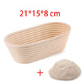 Cesta de impermeabilização de pão de vime, cesta de pão oval, fermentação de massa de vime, banneton de massa fermentada