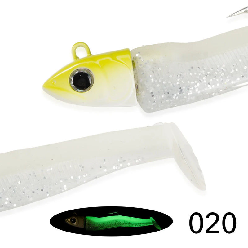 Hunthouse-isca minnow preto para pesca, isca de silicone macio com cabeça de gabarito, wobblers para lúcio e baixo, 7g/12g/25g/40g/60g/90g/120g