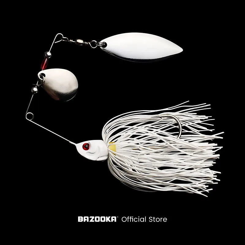 Bazooka 15g 18g spinnerbait isca de pesca fio isca metal spinner buzzbait swimbait gancho peche jig kit saia para baixo pique inverno
