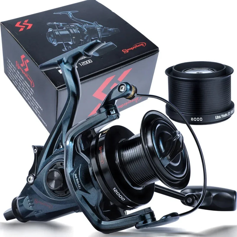 Sougayilang 9000-12000 carretel de metal completo jigging corrico fundição de tiro longo e água salgada surf grande mar fiação carretel de pesca