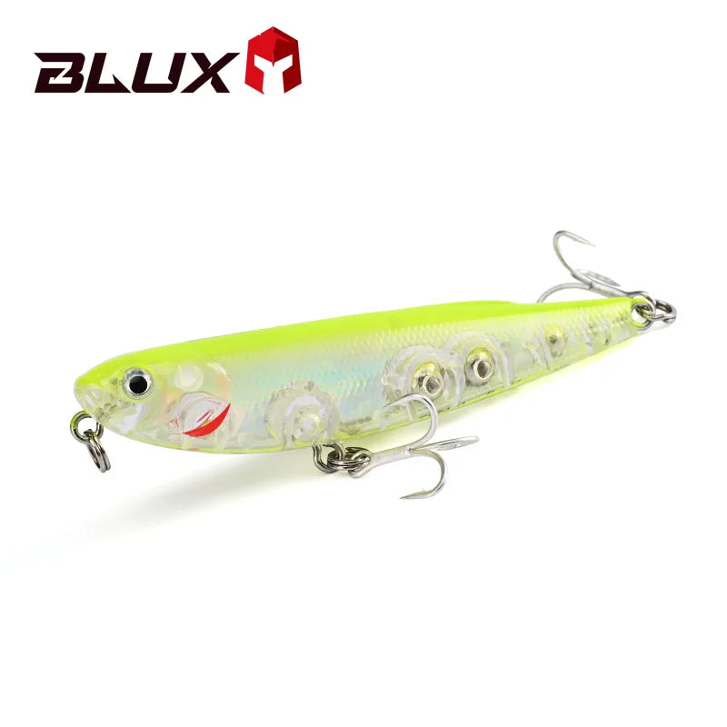 Blux stray cão topwater lápis 70mm 8.2g superfície walker isca de pesca caminhada o cão artificial água salgada baixo isca dura enfrentar