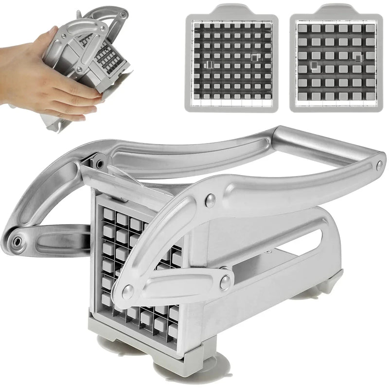 1pc manual de aço inoxidável cortador batata batatas fritas slicer batatas fritas fabricante carne chopper dicer máquina corte ferramentas