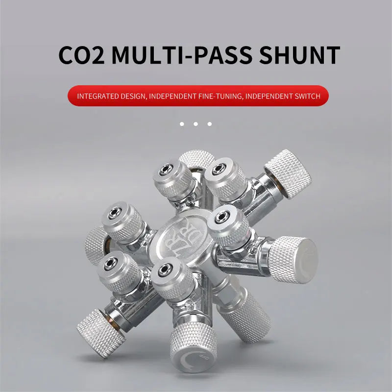 Zrdr válvula de agulha divisora de distribuidor de co2 multidirecional para aquário de aço inoxidável, contador de bolhas de válvula de retenção para regulação de solenóide