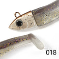 Hunthouse-isca minnow preto para pesca, isca de silicone macio com cabeça de gabarito, wobblers para lúcio e baixo, 7g/12g/25g/40g/60g/90g/120g