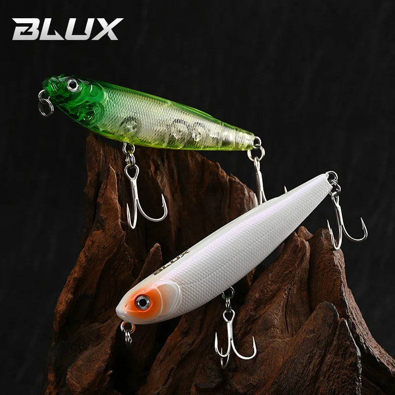 Blux stray cão topwater lápis 70mm 8.2g superfície walker isca de pesca caminhada o cão artificial água salgada baixo isca dura enfrentar