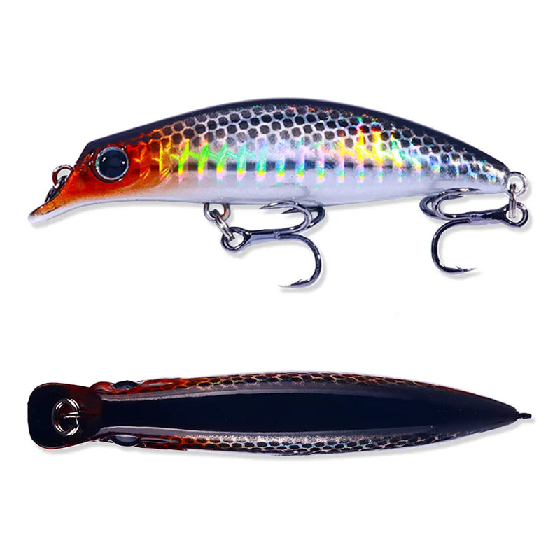 Isca de pesca de peixinho 7.4g 7.9cm jerkbait afundando água completa acessórios de pesca carpa pique baixo peixe leurre isca pesca artificial