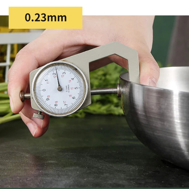 Frigideira de aço inoxidável 304, panela antiaderente panela de bife frito sem revestimento panelas de cozinha para fogão a gás e fogão de indução