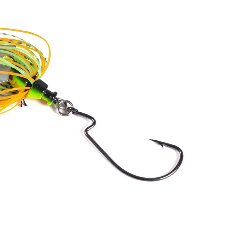 6 pçs/set chatterbait iscas de pesca kit spinner isca de pesca weedless buzzbait wobbler pesca crankbait para baixo pique swimbait