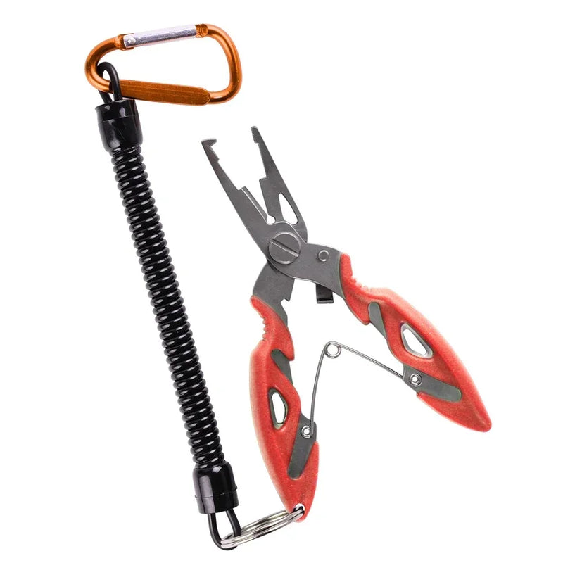 Alicates de pesca multifuncionais, pinças de pesca, ferramentas de pesca, tricô, moscas tesoura, conjunto de tranças, pinças, acessórios para mercadorias, inverno