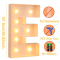 Caixa de quadro de luz led com letras gigantes, 91.5cm, chá de bebê, natal, 1 ° aniversário, festa de casamento, decoração, nome diy, caixa de enchimento de balão