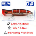 13cm popper isca de pesca de água salgada topwater popper iscas com gancho agudo para striper atum bluefish offshore grande predador peixe