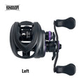 Kingdom micro pro carretel de pesca de arremesso 138g peso 7.6:1 relação de engrenagem 4.6kg arrasto máximo ultra-leve material de carbono carretilhas de pesca