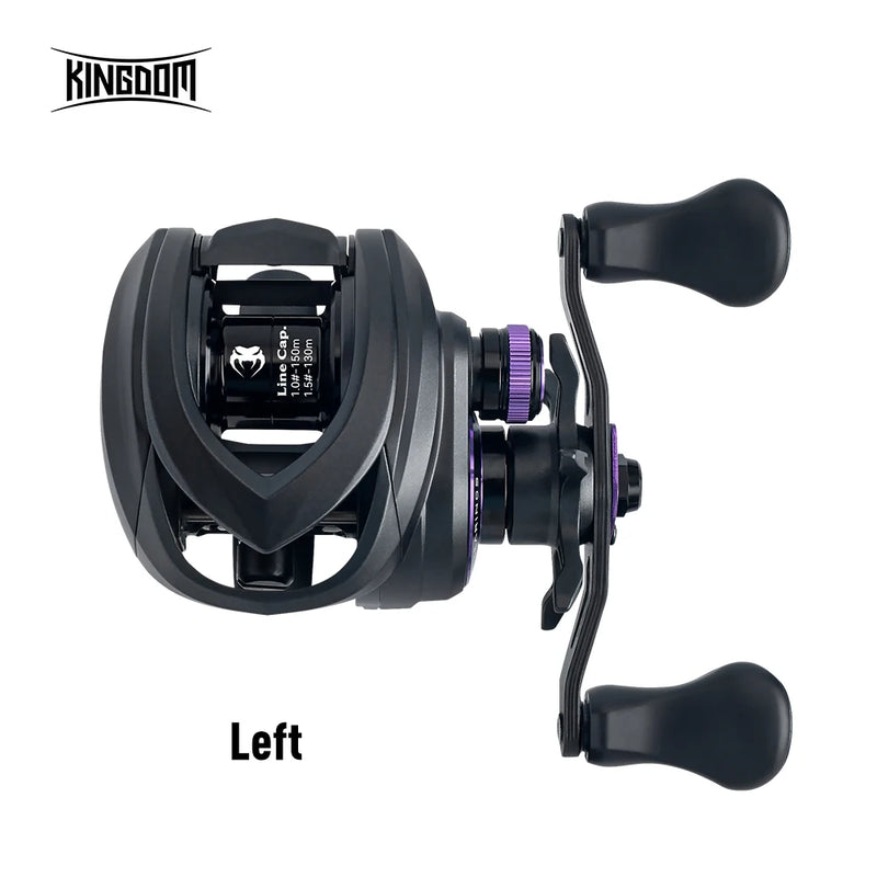 Kingdom micro pro carretel de pesca de arremesso 138g peso 7.6:1 relação de engrenagem 4.6kg arrasto máximo ultra-leve material de carbono carretilhas de pesca