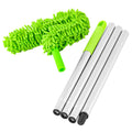 Kit De Ventilador De Teto De Alto Alcance Duster, microfibra Ventilador De Teto Lâmina Limpador Flexível Cobweb Duster, escova Lavável Removível