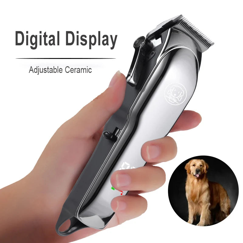 Profissional pet trimmer gato barbeador cão máquina de cortar cabelo animal filhote de cachorro aliciamento kit para cães gatos animais de estimação