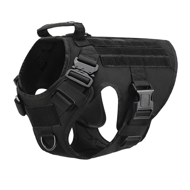 Colete militar tático para animais de estimação pastor alemão golden retriever treinamento tático arnês e trela conjunto para todas as raças cães