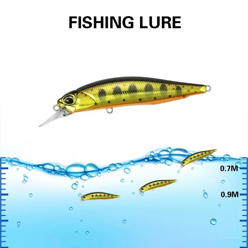 5g 8.4g Isca De Pesca Minnow Wobbler Isca Rozante Suspensão Jerkbait Swimbait Isca Dura Artificial Culter Alburnus Isca