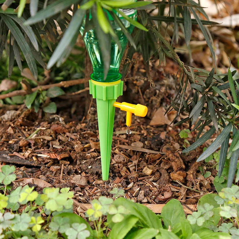 12 pces/6 pces kits de rega automática watersers irrigação por gotejamento dispositivo de rega de plantas internas gadgets de jardim criativo
