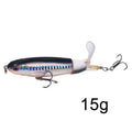 1 pçs 10cm/14cm topwater isca de pesca whopper popper isca artificial duro plopper macio rotação cauda equipamento de pesca isca de pesca