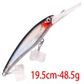 48-90-95g isca de pesca mergulho profundo minnow isca artificial wobblers enfrentar pesca carpa pique walleye original mar isca de pesca